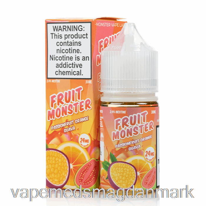 Vape Juice Passionsfrugt Appelsin Guava - Frugt Monster Salt - 30ml 24mg